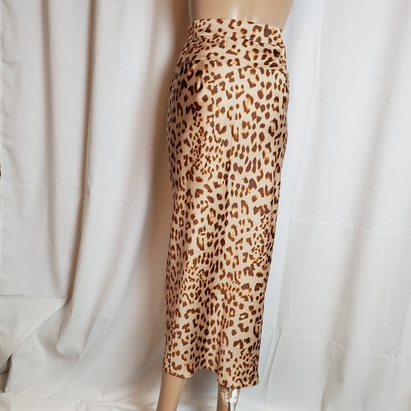 Free People Normani Leopard Print Skirt Size 12 - Picture 4 of 6